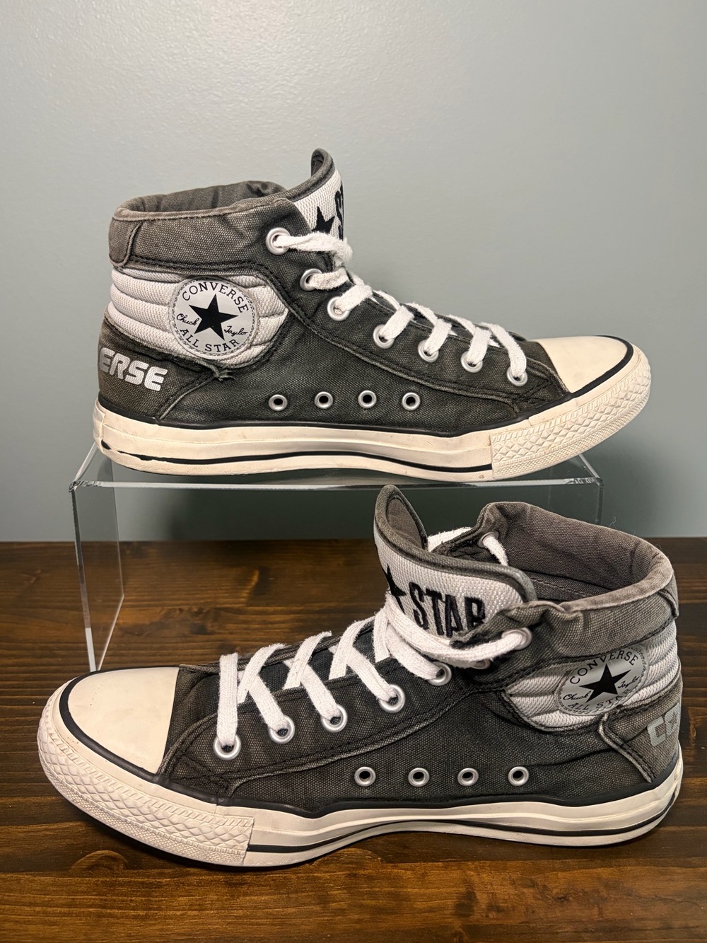 Very Rare Converse PC Primo High Top Sneakers - Gray & White Men’s Size 8